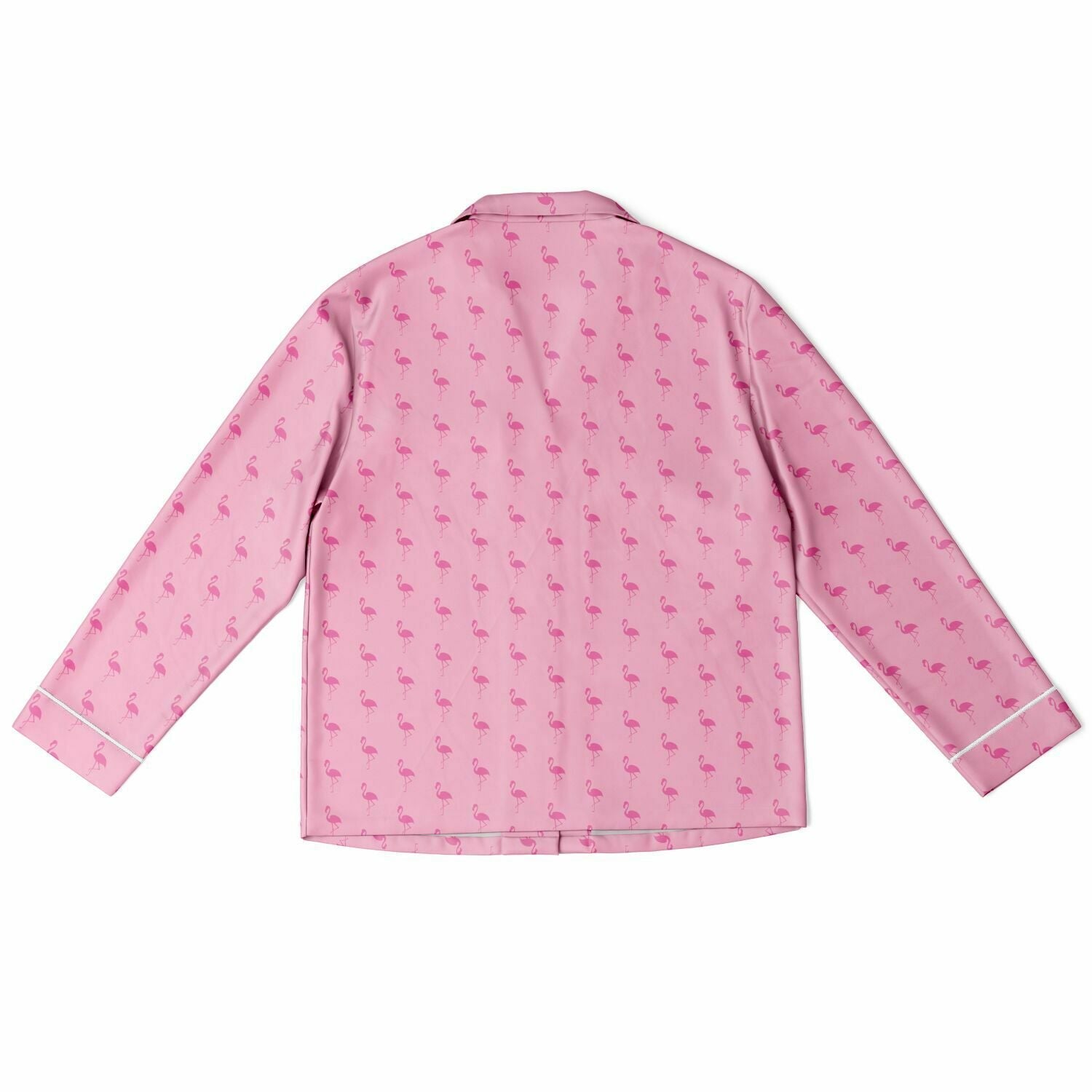 Pyjama en satin simple flamant rose