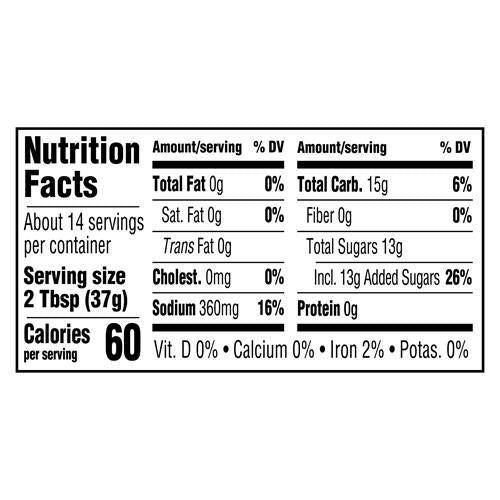 Sauce Barbecue Douce et Épicée Mijotée Kraft (Bouteille de 510 g)