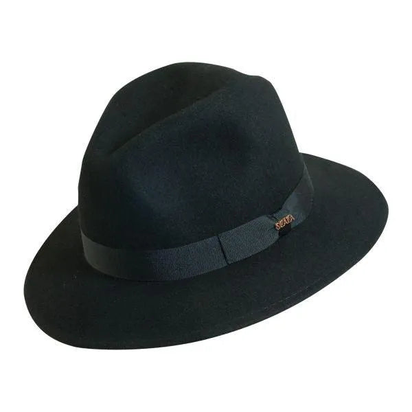 Scala Whippany - Chapeau Fedora en feutre de laine doux