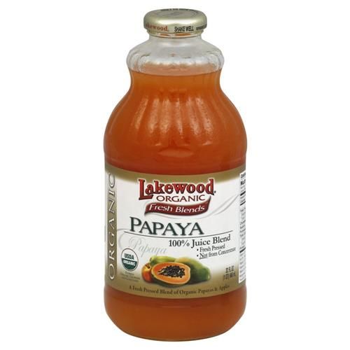 Mélanges Frais Bio de Papaye Lakewood (1 X 32 Fl Oz)