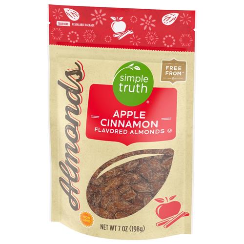 Amandes aromatisées pomme-cannelle Simple Truth 7 oz