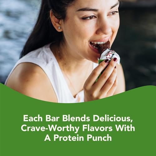 Think! Barres hyperprotéinées végétaliennes/végétales - Chocolat Menthe, 13g de protéines, 5g de sucre, sans édulcorants artificiels, vérifié par le projet sans OGM, paquet de 10 (l'emballage peut varier)