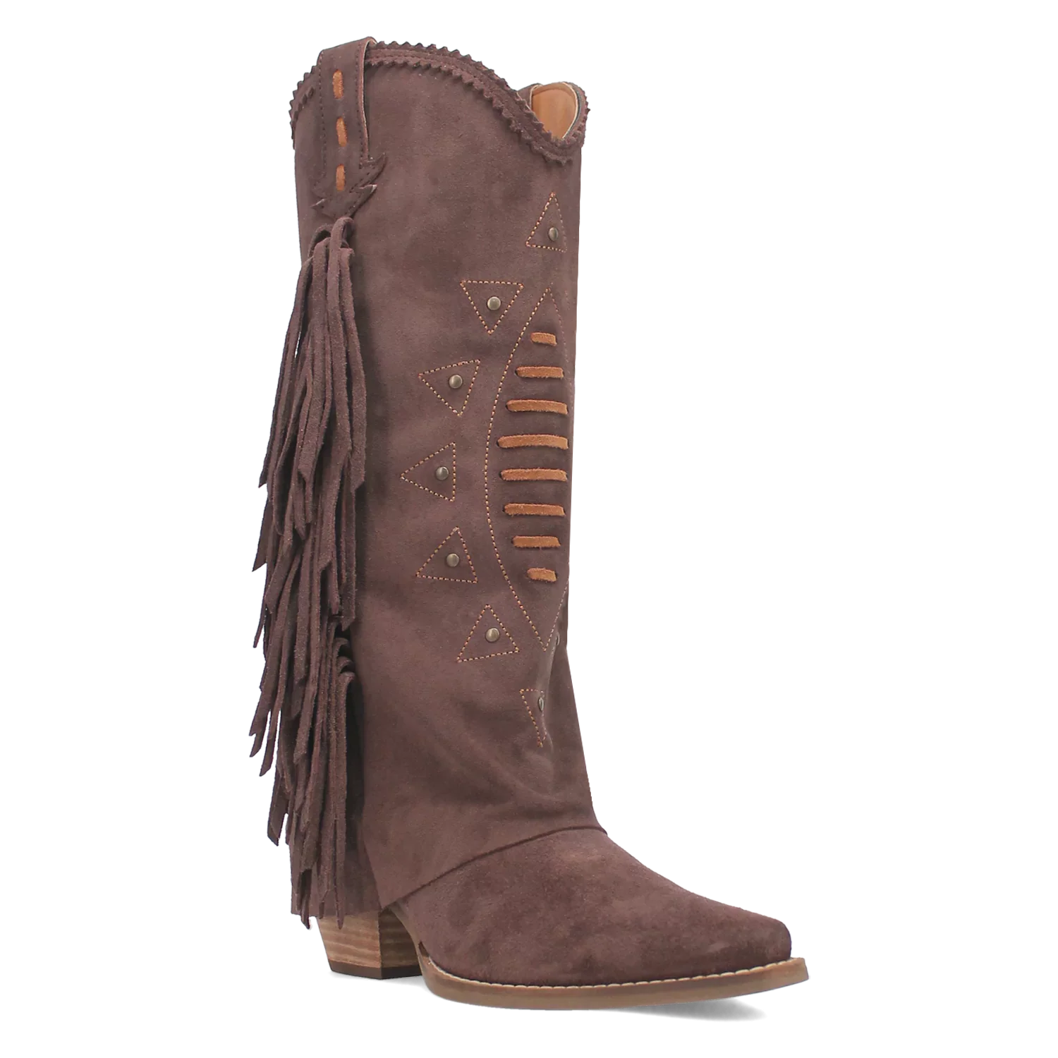 Bottes de cowgirl en cuir suédé Dingo Spirit Trail pour femme