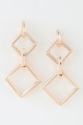 Boucles d'oreilles pendantes chaîne diamant