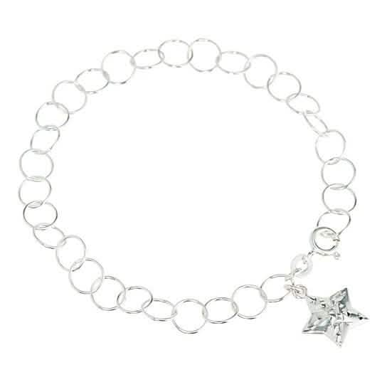 Bracelet breloque étoile taille diamant