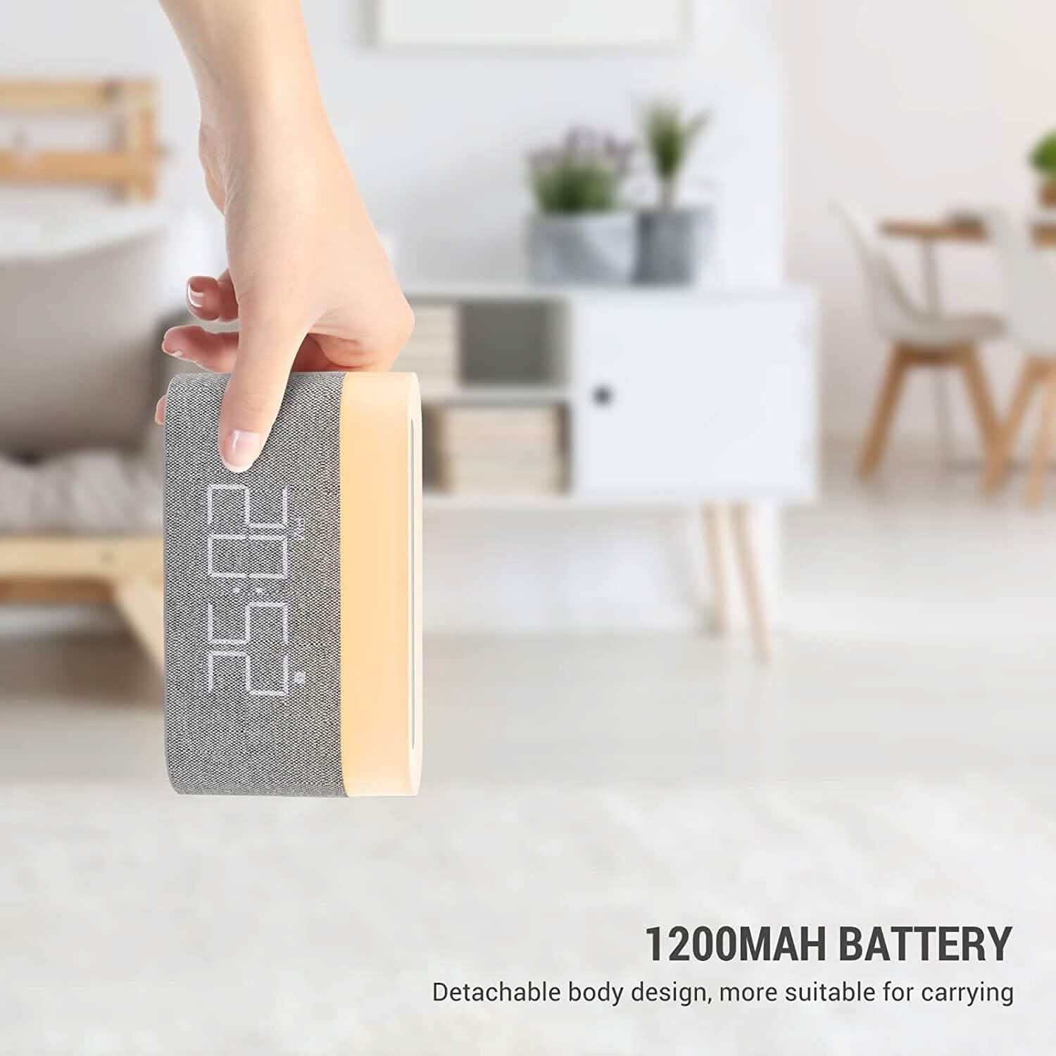 Réveil numérique avec recharge sans fil