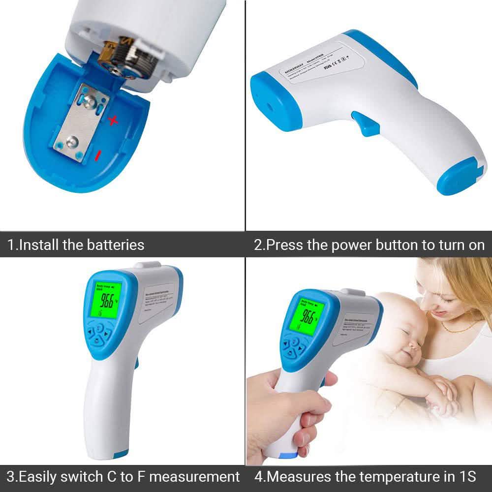 Thermomètre frontal infrarouge numérique BZ-R6