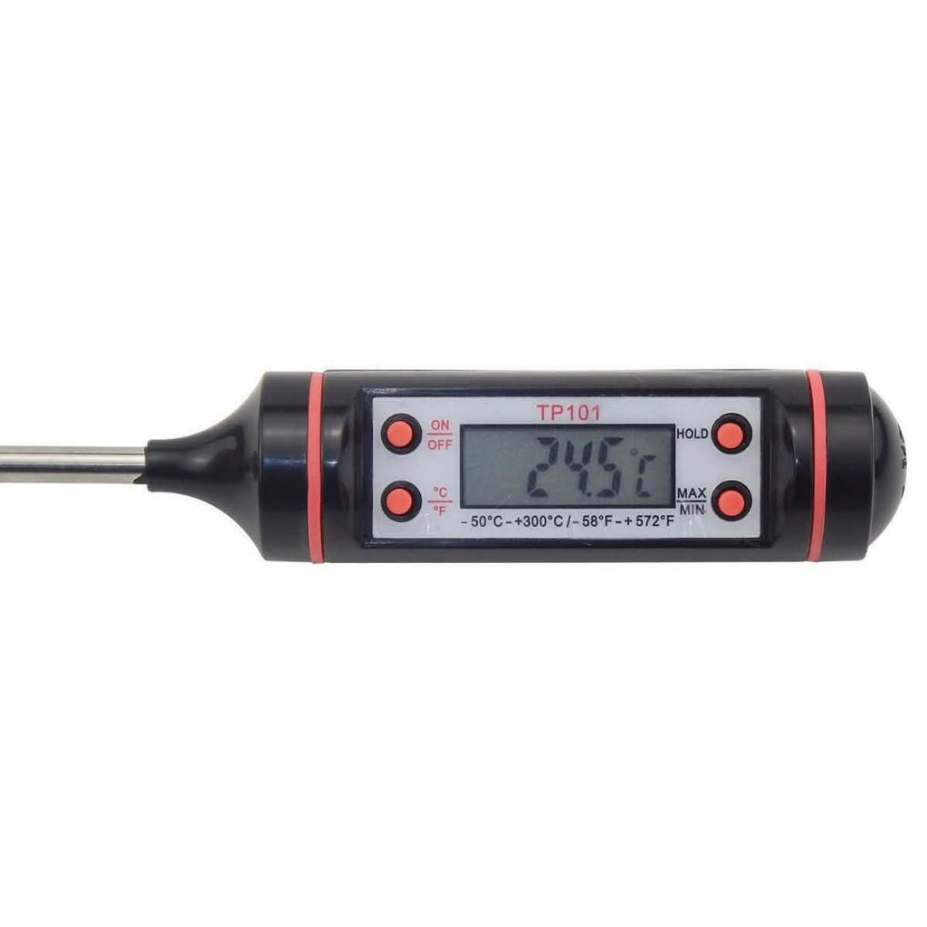 Thermomètre à viande numérique avec écran LCD pour barbecues et fours