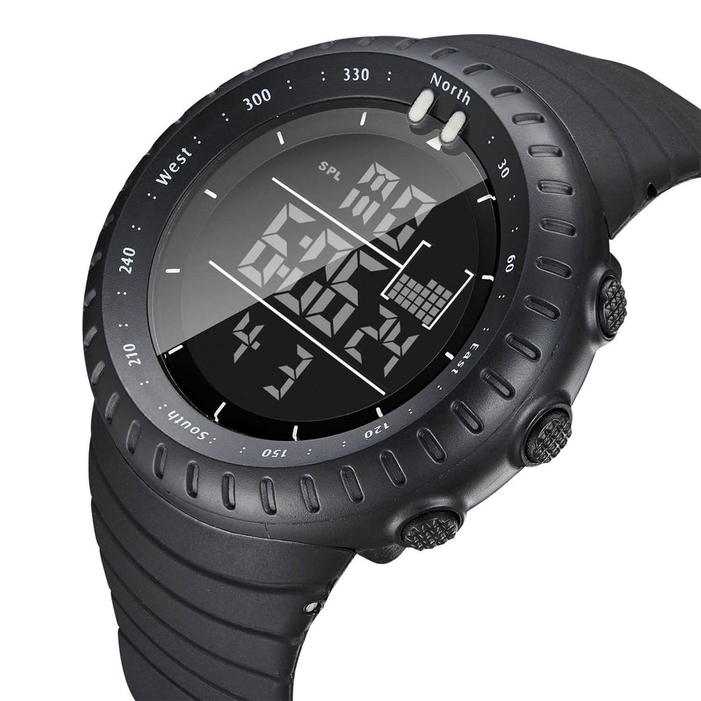 Montre-bracelet tactique militaire de sport numérique pour hommes