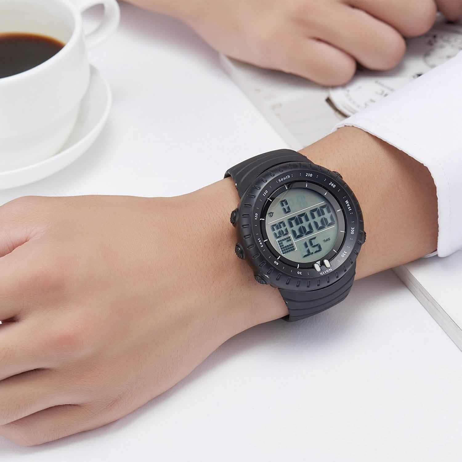 Montre-bracelet tactique militaire de sport numérique pour hommes
