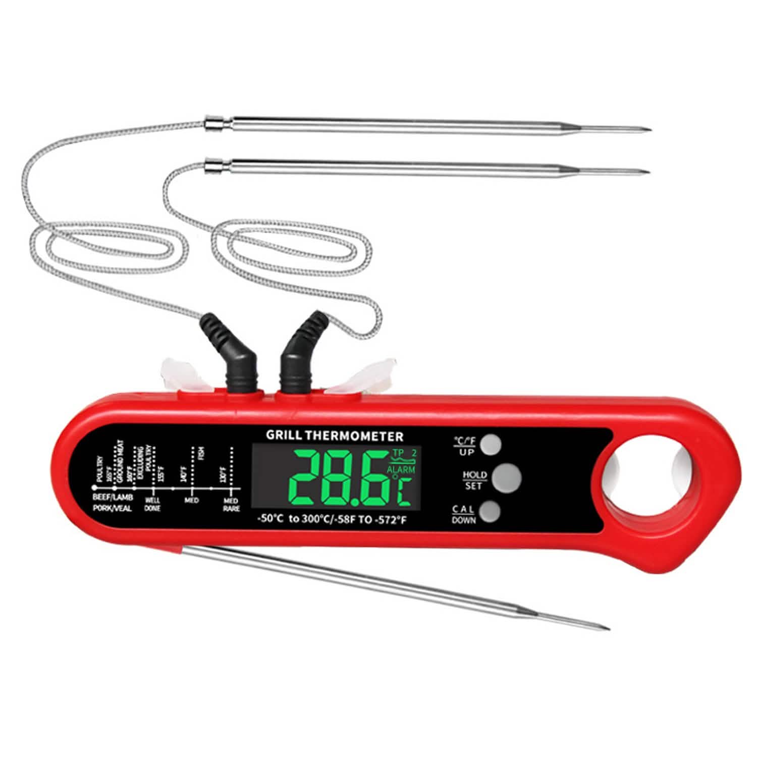 Thermomètre numérique pour cuisson de viande au barbecue