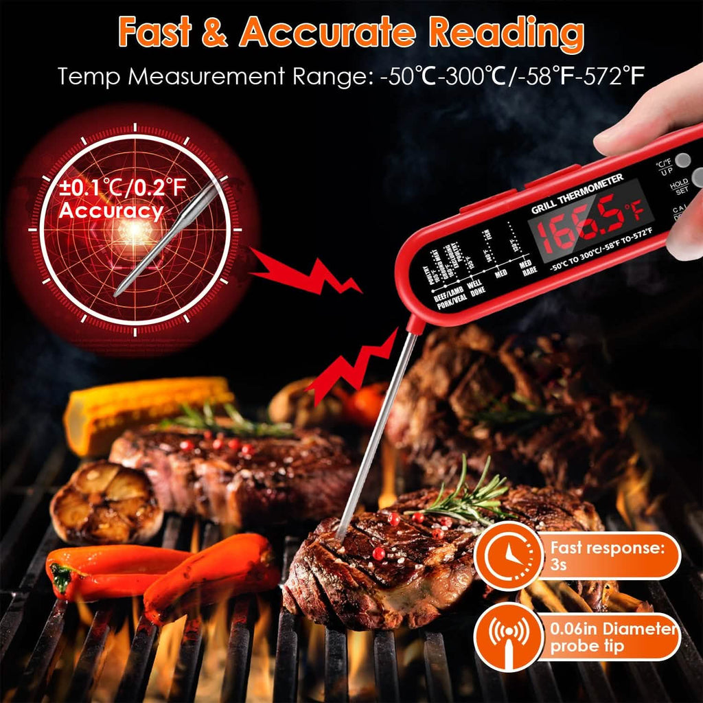 Thermomètre numérique pour cuisson de viande au barbecue