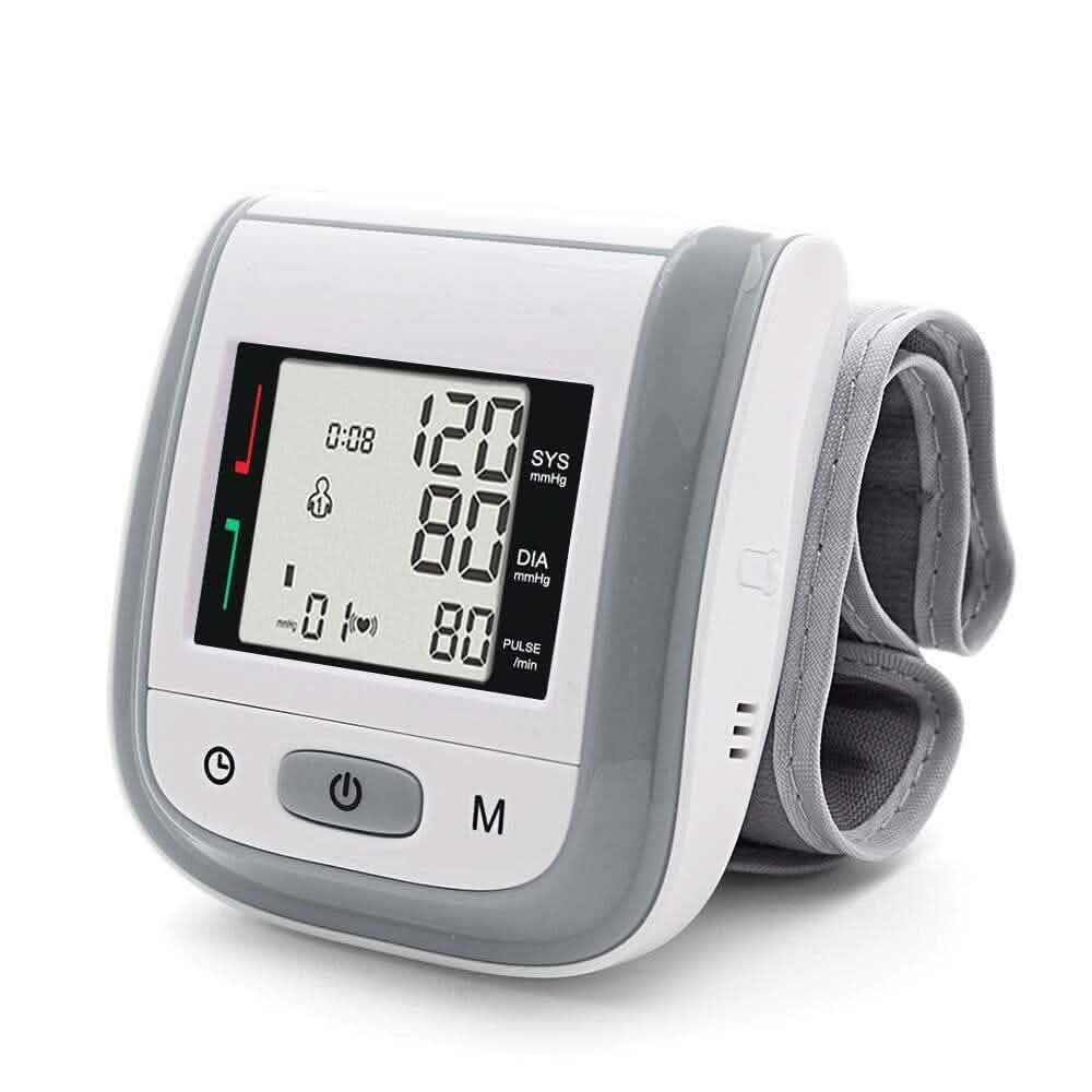 Tensiomètre numérique de poignet, mesure de la fréquence cardiaque et du pouls