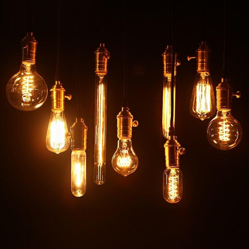Ampoule à incandescence à intensité variable Style Rétro Vintage Ampoule Edison Rétro Lampes Vintage Ampoules Vintage Style Moderne Filament Spirale Carrée Lampe à Incandescence