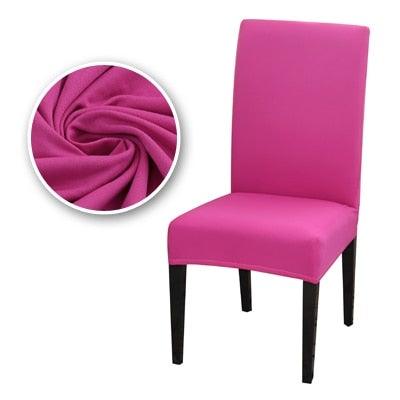 Housses de Chaise de Salle à Manger Extensibles Housses de Chaise Parsons Amovibles Anti-Salissures Housse de Chaise d'Assise en Spandex pour Cuisine, Banquet, Mariage, Dîner, Restaurant, Maison