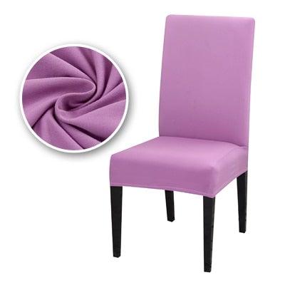 Housses de Chaise de Salle à Manger Extensibles Housses de Chaise Parsons Amovibles Anti-Salissures Housse de Chaise d'Assise en Spandex pour Cuisine, Banquet, Mariage, Dîner, Restaurant, Maison