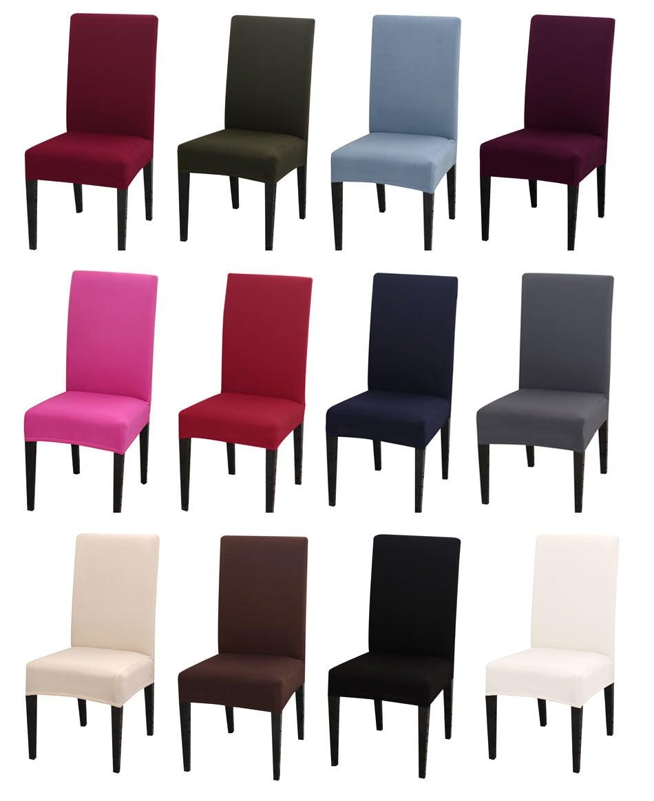 Housses de Chaise de Salle à Manger Extensibles Housses de Chaise Parsons Amovibles Anti-Salissures Housse de Chaise d'Assise en Spandex pour Cuisine, Banquet, Mariage, Dîner, Restaurant, Maison