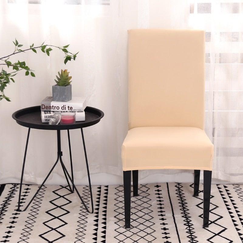 Housses de Chaise de Salle à Manger Extensibles Housses de Chaise Parsons Amovibles Anti-Salissures Housse de Chaise d'Assise en Spandex pour Cuisine, Banquet, Mariage, Dîner, Restaurant, Maison