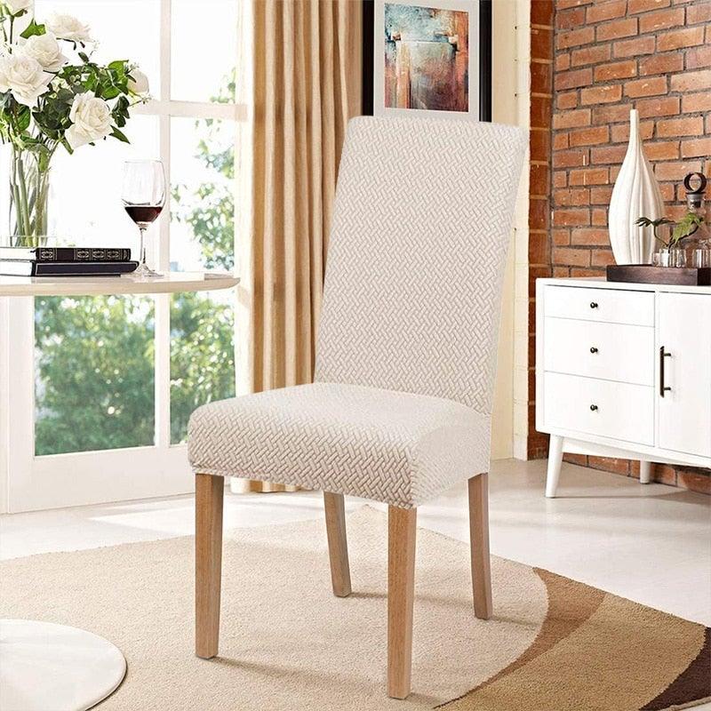 Housse de Chaise de Salle à Manger en Spandex Élastique Extensible pour Chaises de Cuisine et d'Hôtel Anti-Saleté Lavable Amovible Sans Accoudoirs Housse de Chaise Coque Housse de Chaise de Salle à Manger Housse de Chaise Housse de Chaise Parson