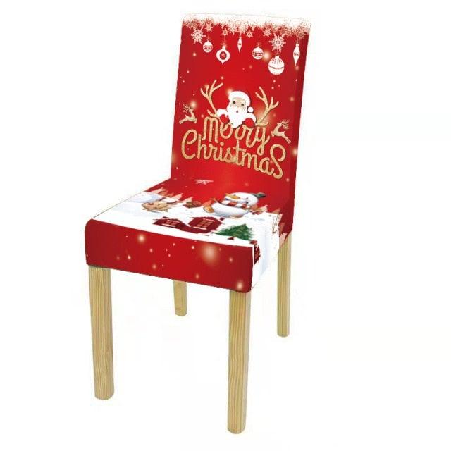 Housses de chaise de salle à manger, protecteur de chaise, populaires, nouvelles, taille universelle, impression de Noël, housse de chaise extensible, lavable, amovible, pour hôtel, banquet, maison, fête de Noël