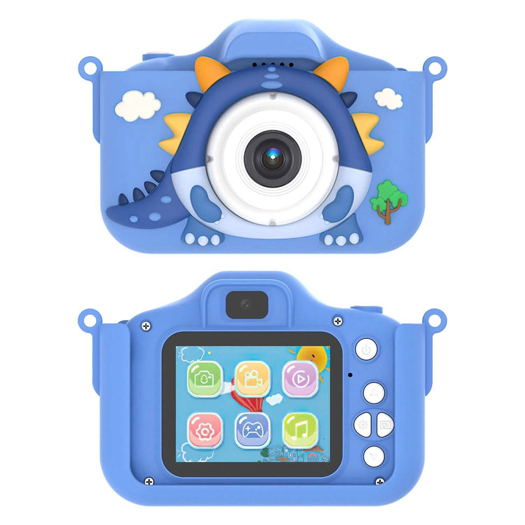 Appareil photo numérique HD de dessin animé 1080P 48MP pour enfants, motif dinosaure