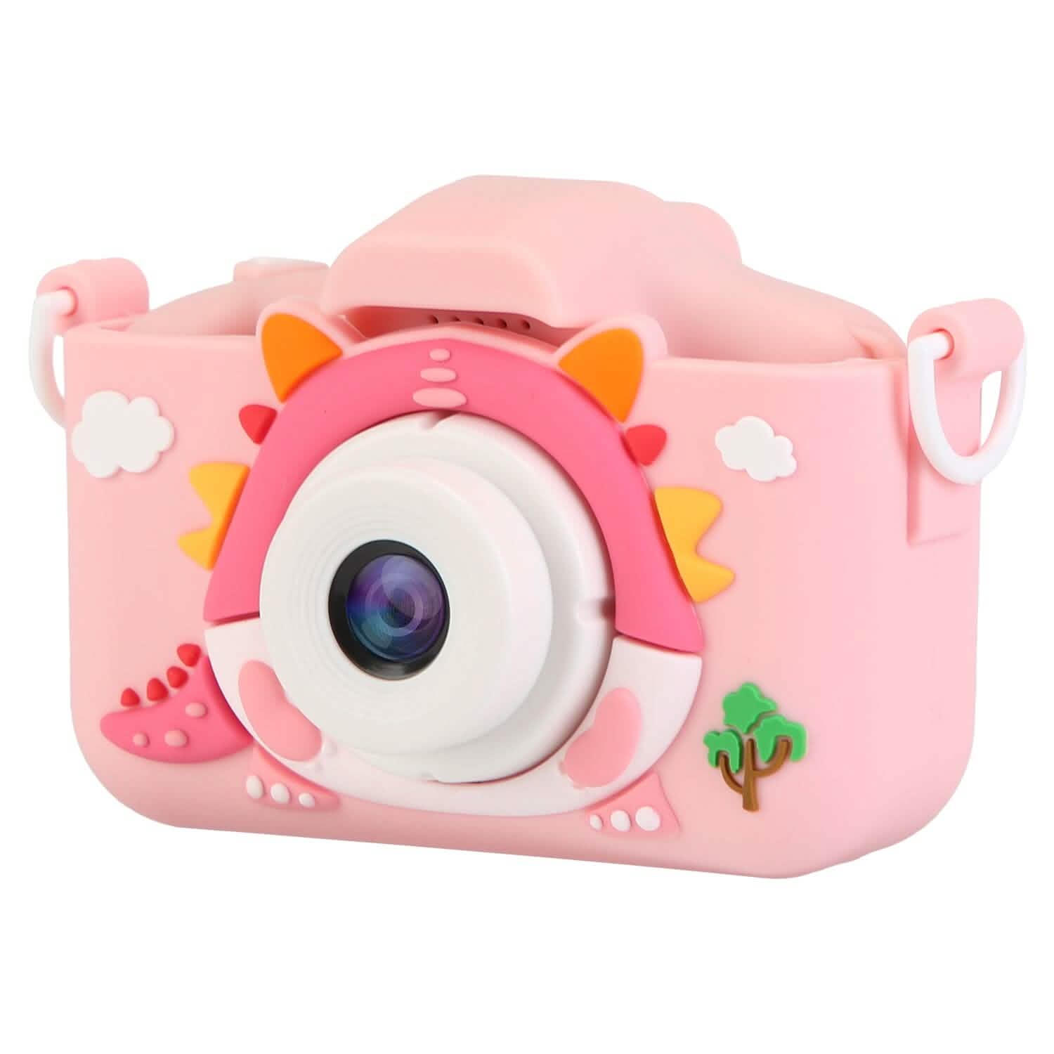 Appareil photo numérique HD de dessin animé 1080P 48MP pour enfants, motif dinosaure