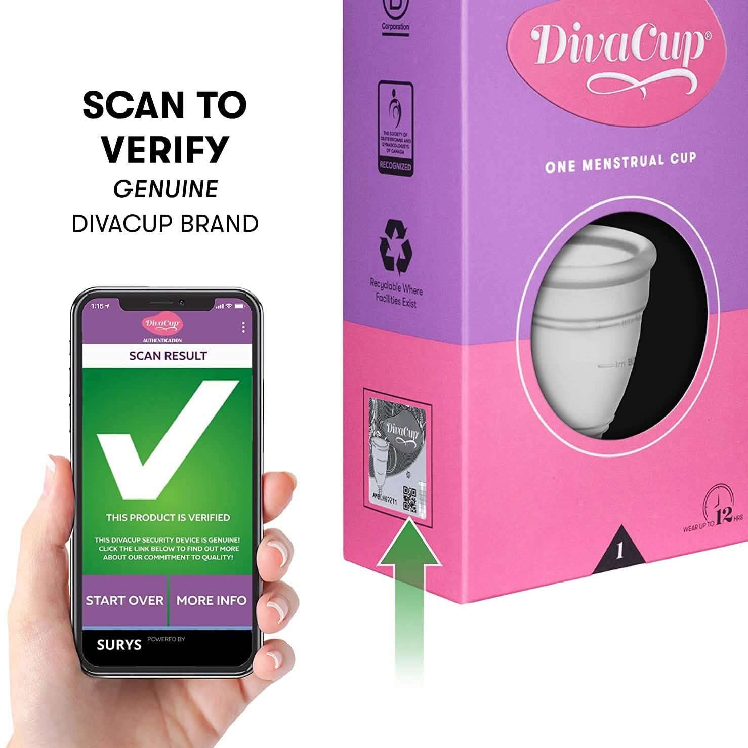 DivaCup - Coupe menstruelle réutilisable sans BPA