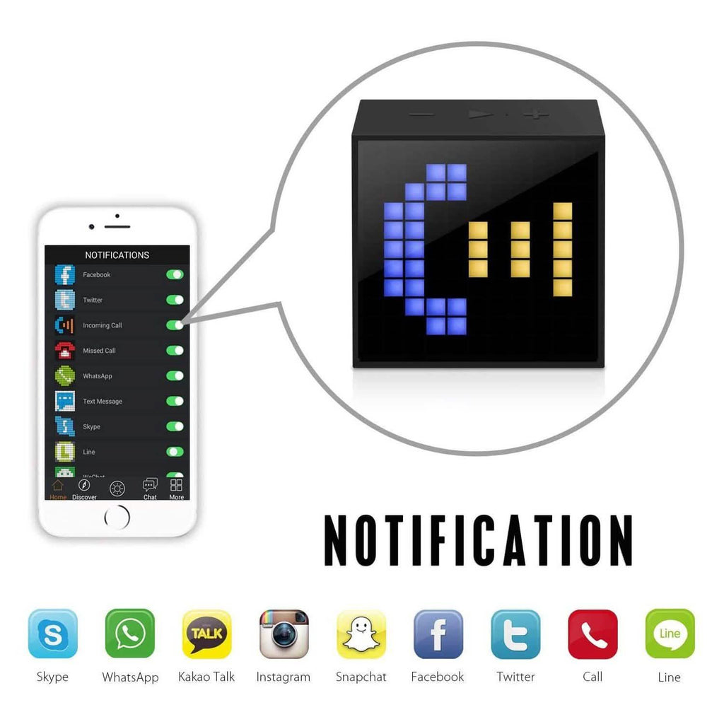 Divoom Timebox Mini Enceinte Bluetooth et réveil intelligent LED avec application