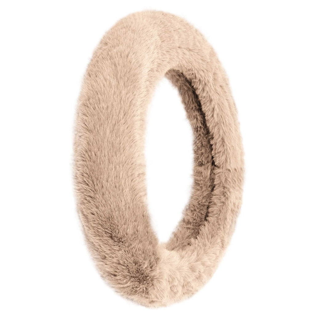 Housse de volant Doe16 en fausse fourrure de lapin