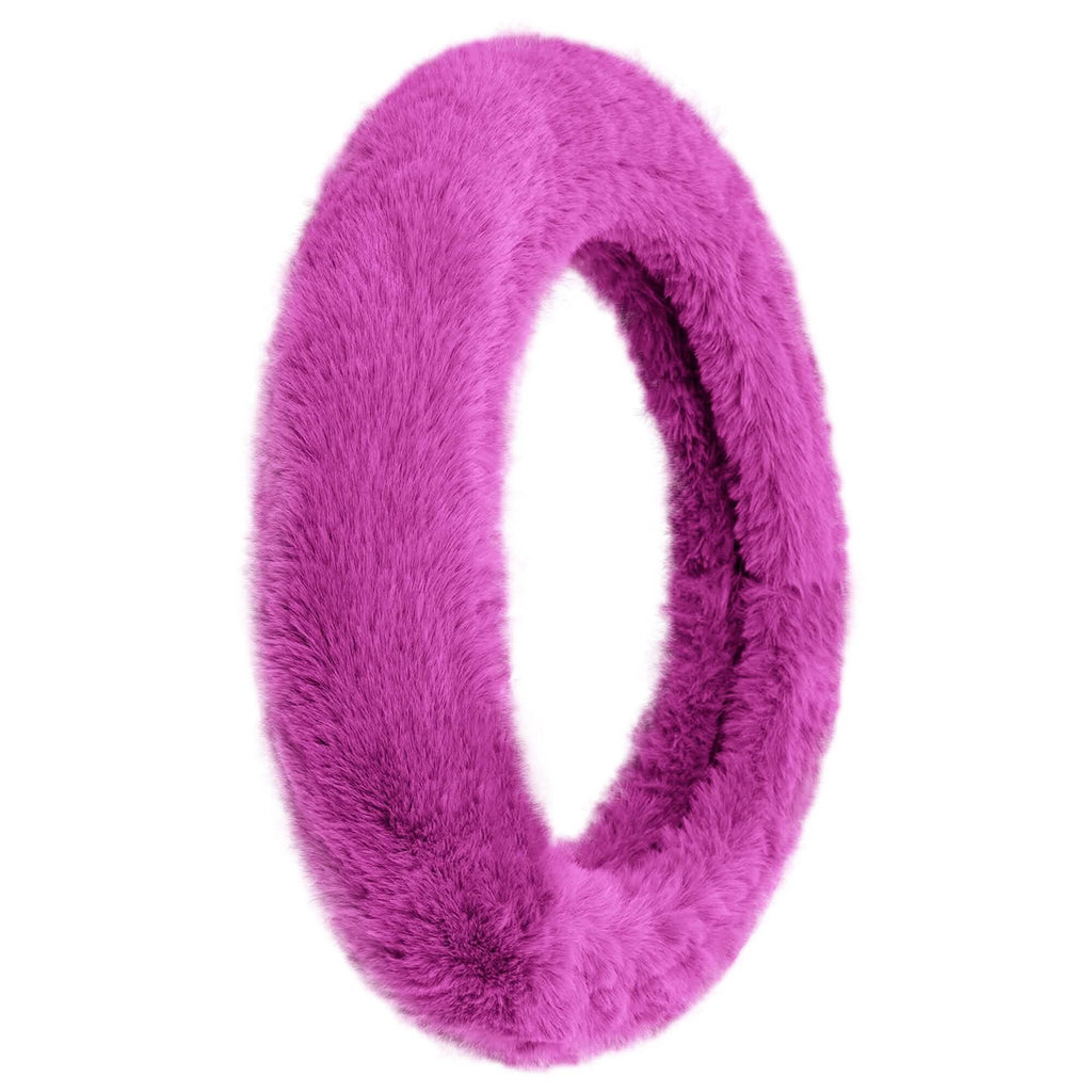 Housse de volant Doe16 en fausse fourrure de lapin