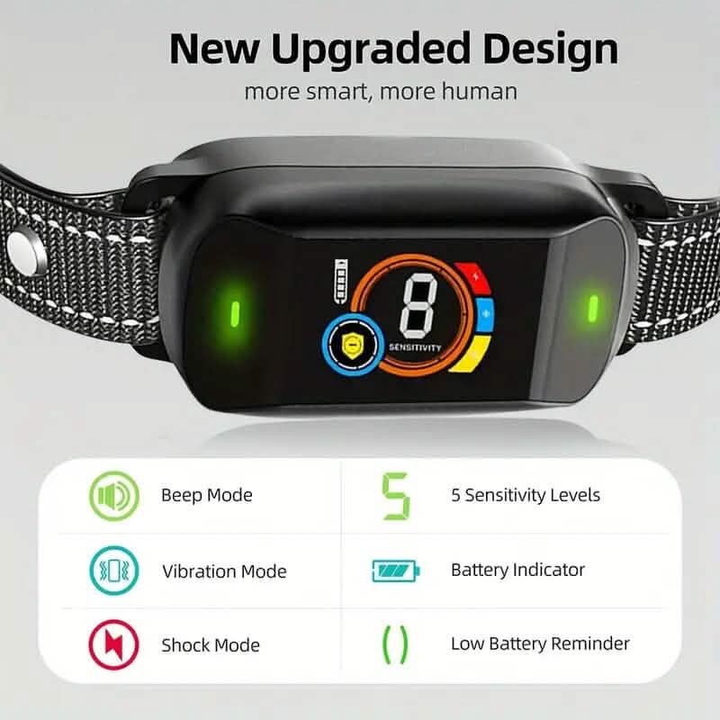 Collier Anti-Aboiement Automatique pour Chien avec Capteurs Intelligents