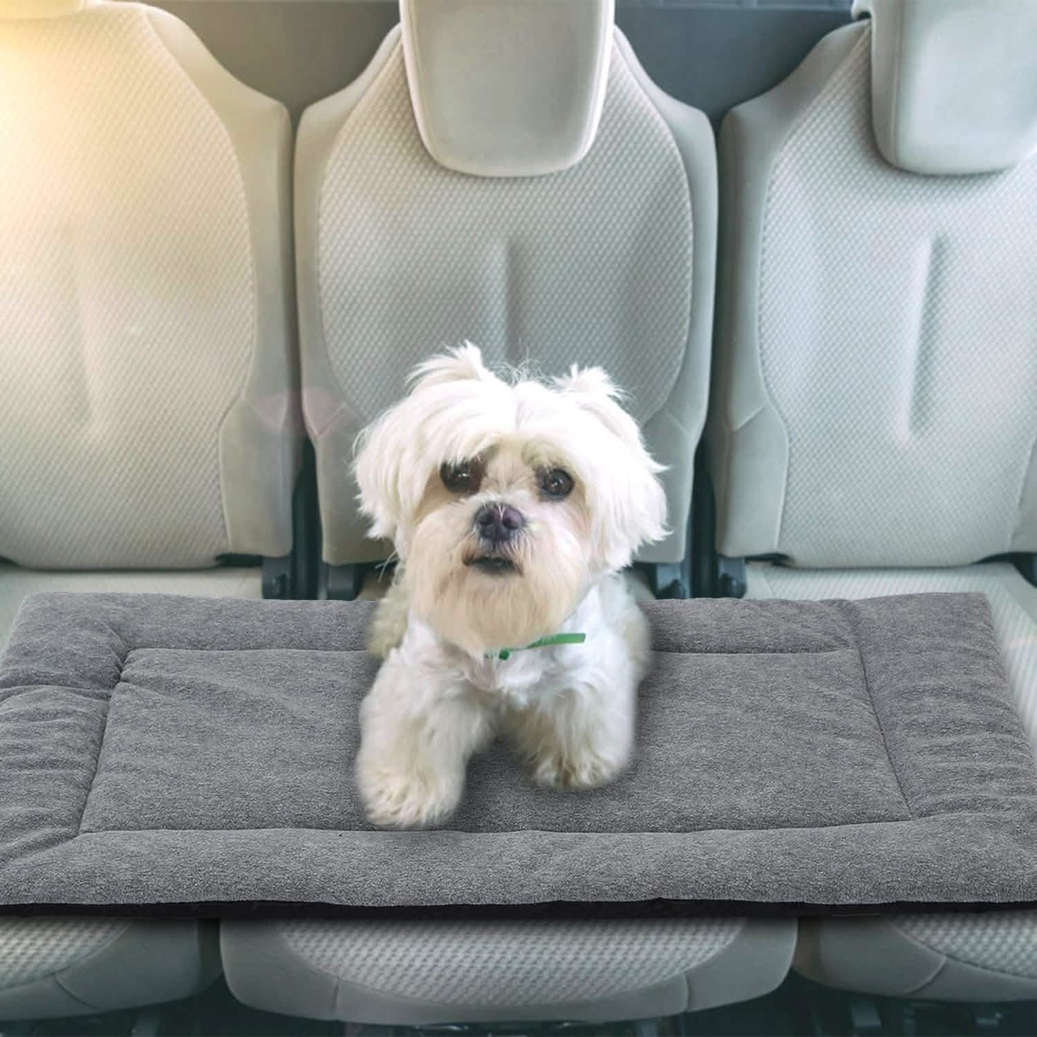 Tapis de lit pour chien, molleton confortable, coussin réversible