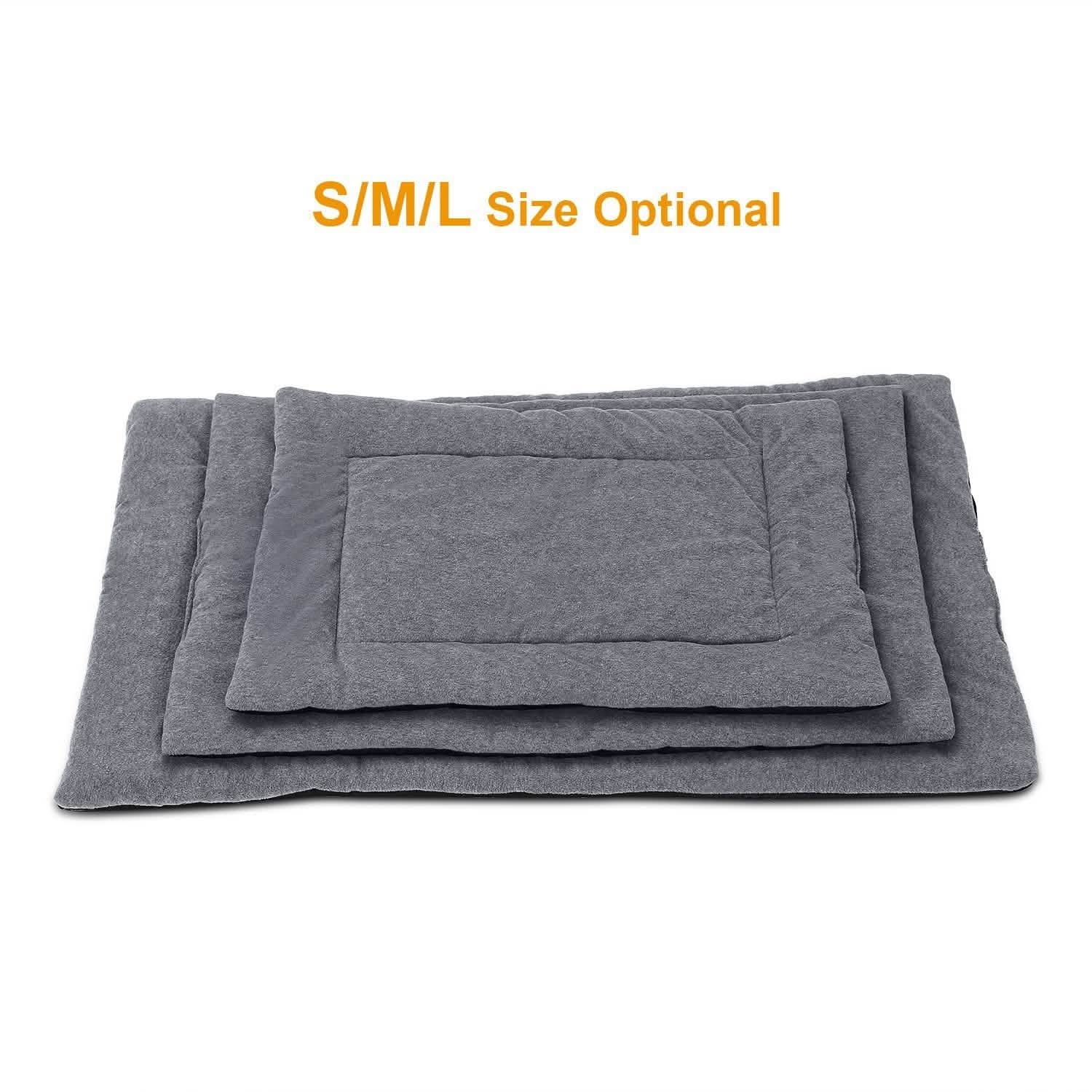 Tapis de lit pour chien, molleton confortable, coussin réversible