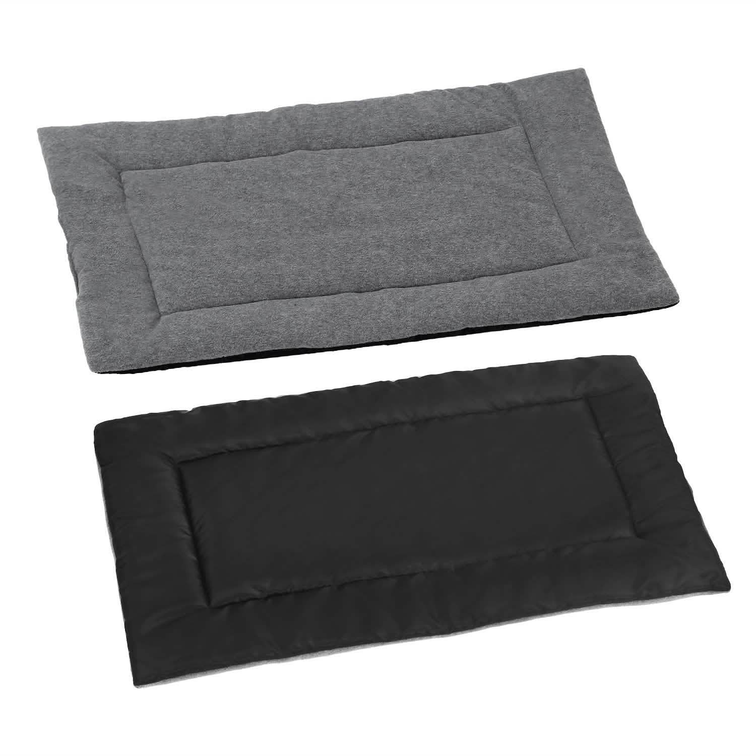 Tapis de lit pour chien, molleton confortable, coussin réversible