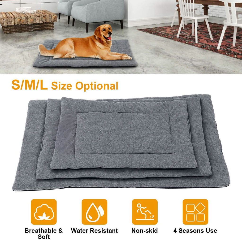 Tapis de lit pour chien, molleton confortable, coussin réversible