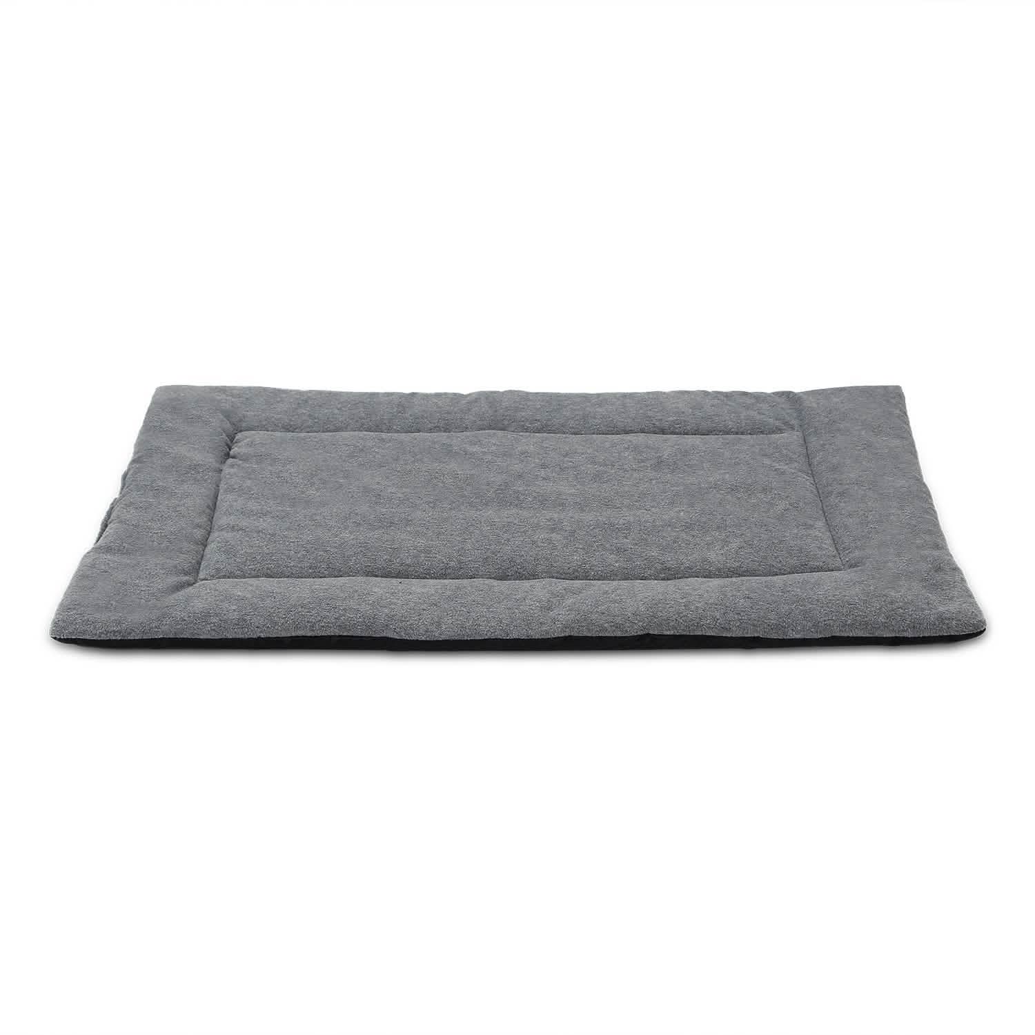 Tapis de lit pour chien, molleton confortable, coussin réversible