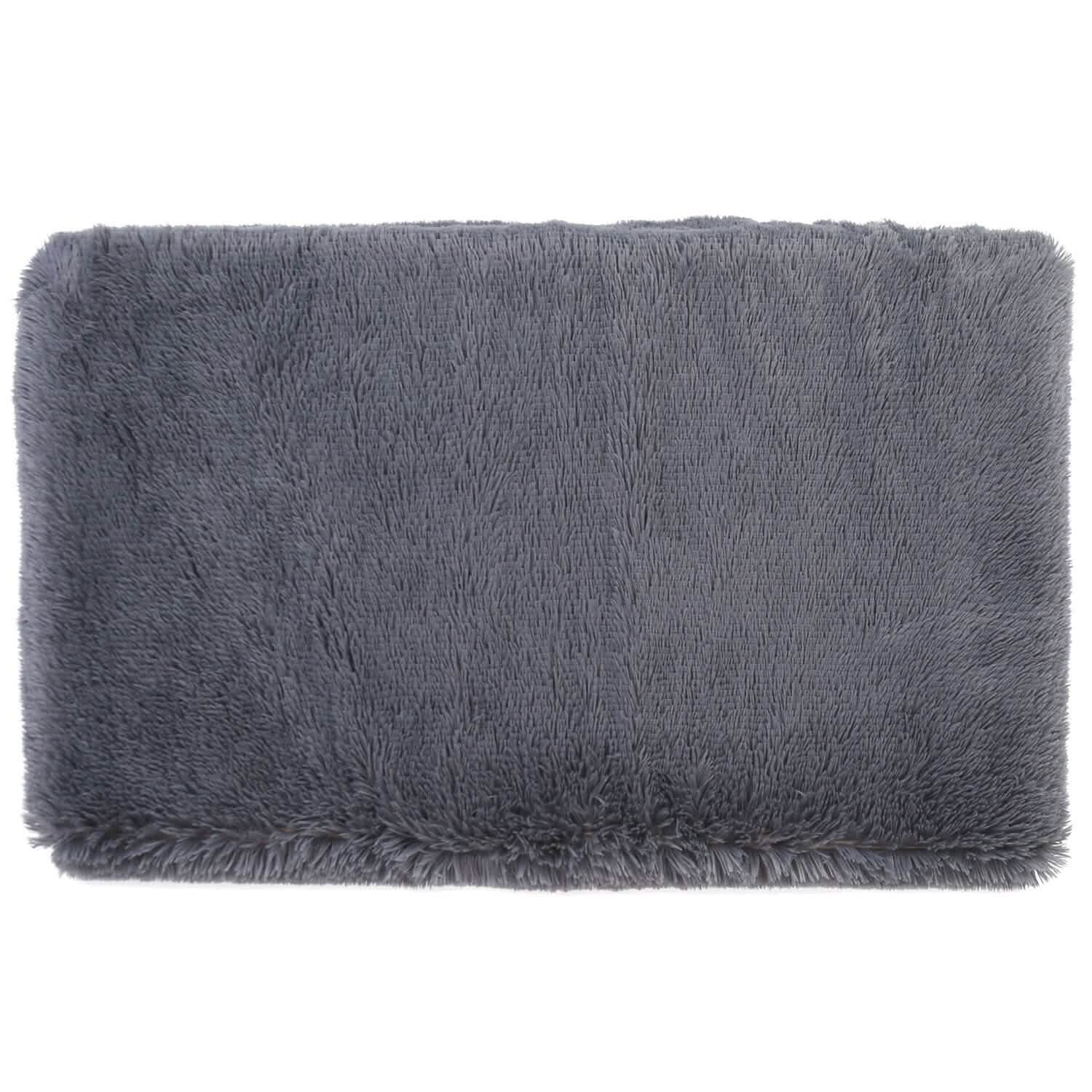Lit pour chien coussin moelleux en peluche confortable et chaud tapis de cage pour animaux de compagnie tapis pour chien