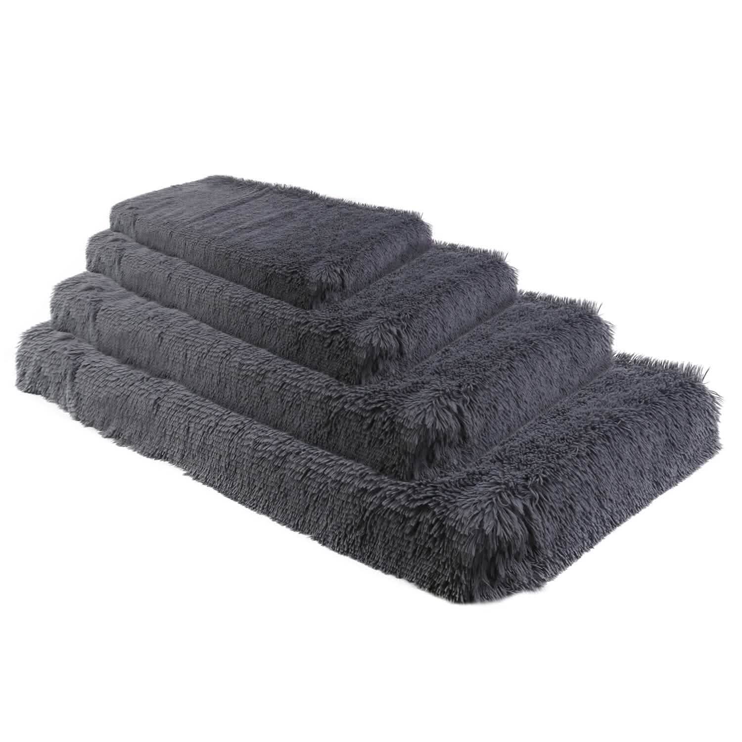 Lit pour chien coussin moelleux en peluche confortable et chaud tapis de cage pour animaux de compagnie tapis pour chien