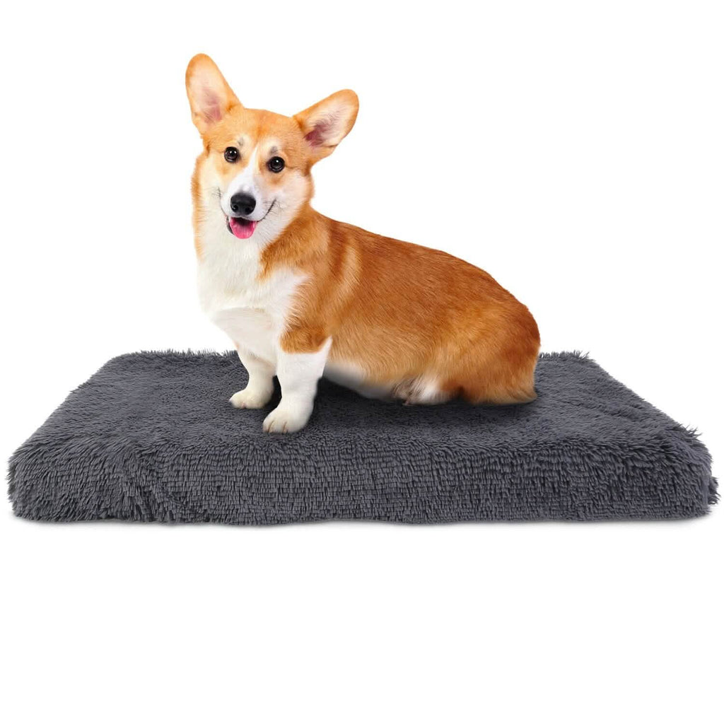 Lit pour chien coussin moelleux en peluche confortable et chaud tapis de cage pour animaux de compagnie tapis pour chien