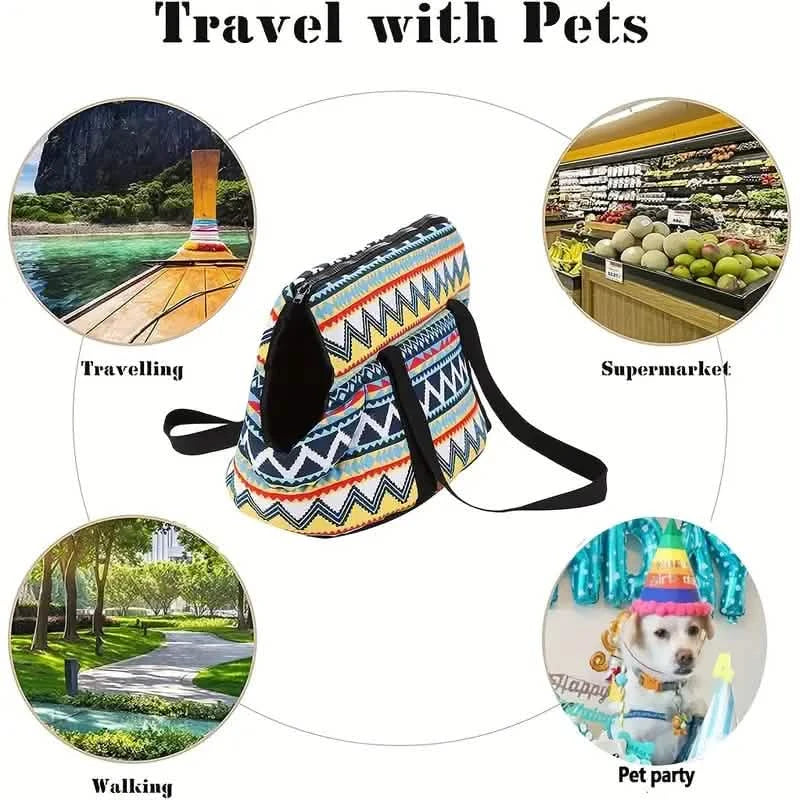 Sac à dos de transport pour chien, sac à bandoulière de voyage pour animaux de compagnie