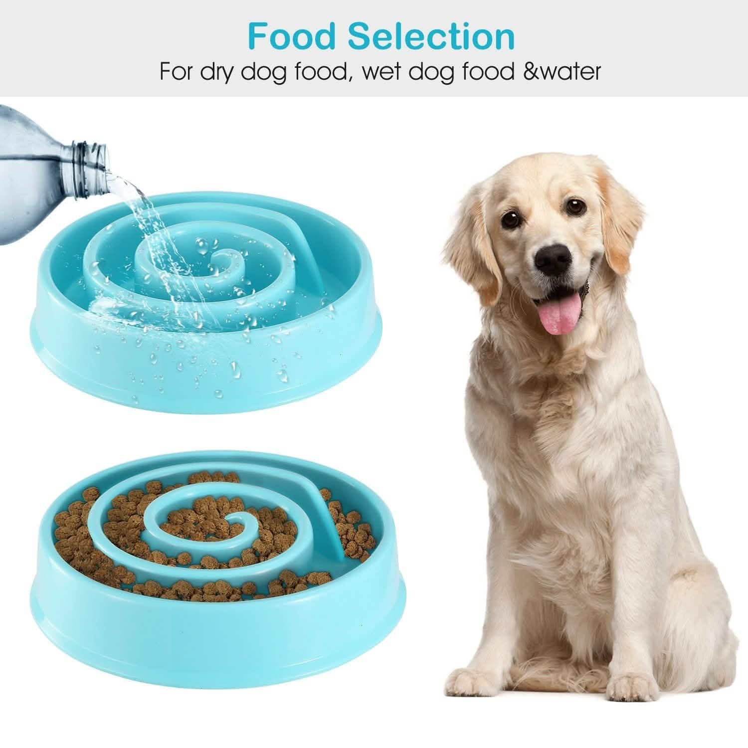 Gamelle anti-glouton pour chien et chat