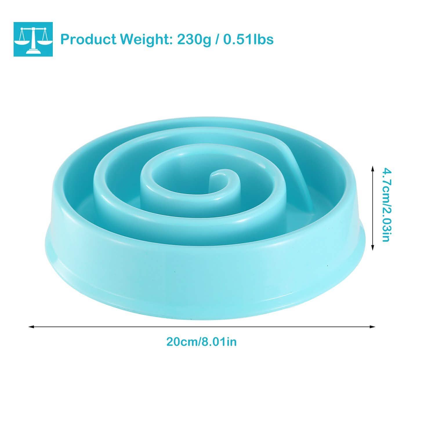 Gamelle anti-glouton pour chien et chat