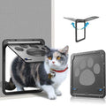 Porte battante magnétique automatique pour petit écran de chien ou de chat avec protecteur coulissant