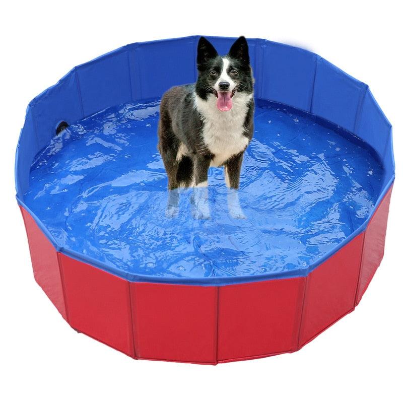 Piscine pour chien pliable Piscine pour chien Baignoire pour animaux de compagnie Piscine pour animaux de compagnie Baignoire pliable pour chiens, chats et enfants Piscine pliable pour chien en PVC Baignoire pour chien