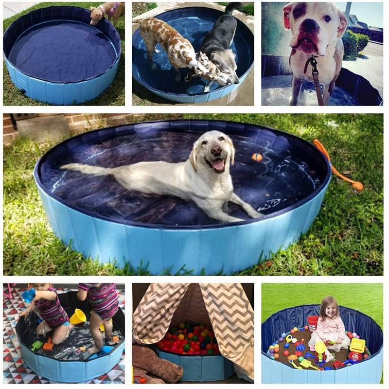Piscine pour chien pliable Piscine pour chien Baignoire pour animaux de compagnie Piscine pour animaux de compagnie Baignoire pliable pour chiens, chats et enfants Piscine pliable pour chien en PVC Baignoire pour chien