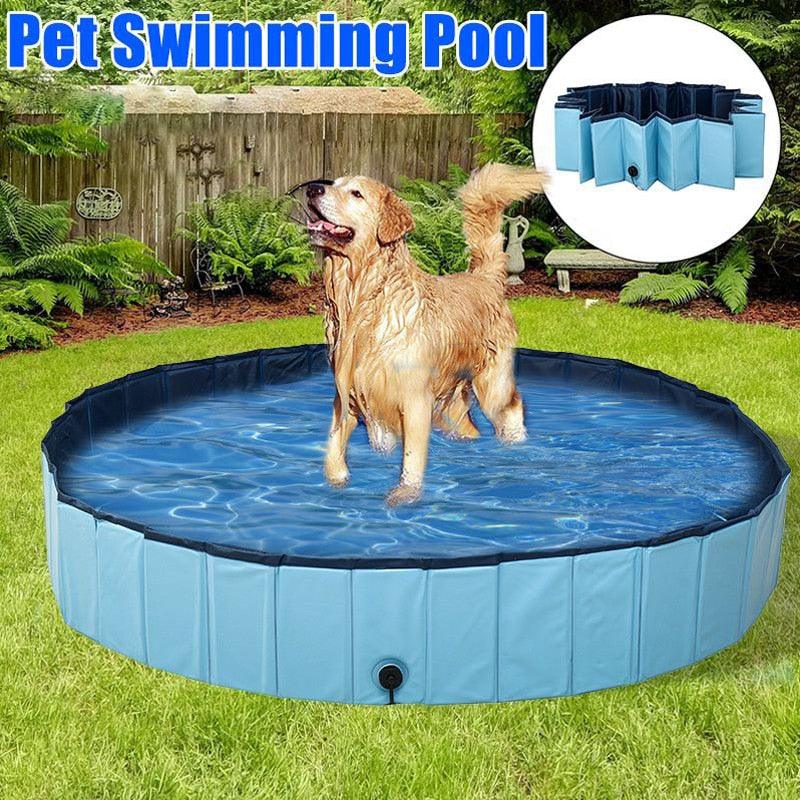 Piscine pour chien pliable Piscine pour chien Baignoire pour animaux de compagnie Piscine pour animaux de compagnie Baignoire pliable pour chiens, chats et enfants Piscine pliable pour chien en PVC Baignoire pour chien