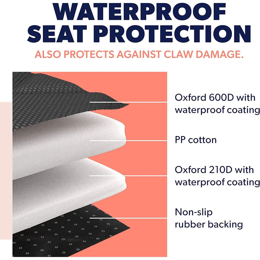 Housse de protection imperméable et antidérapante pour siège arrière de voiture, type hamac, pour chien