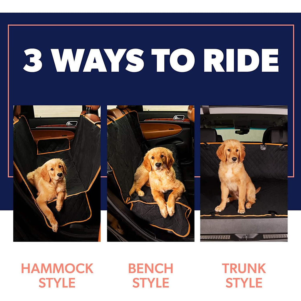 Housse de protection imperméable et antidérapante pour siège arrière de voiture, type hamac, pour chien