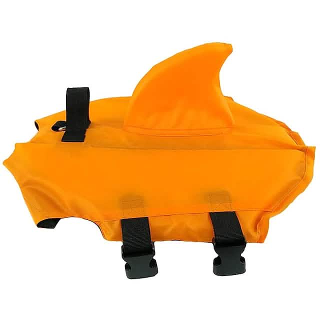 Maillot de bain pour chien avec aileron de requin