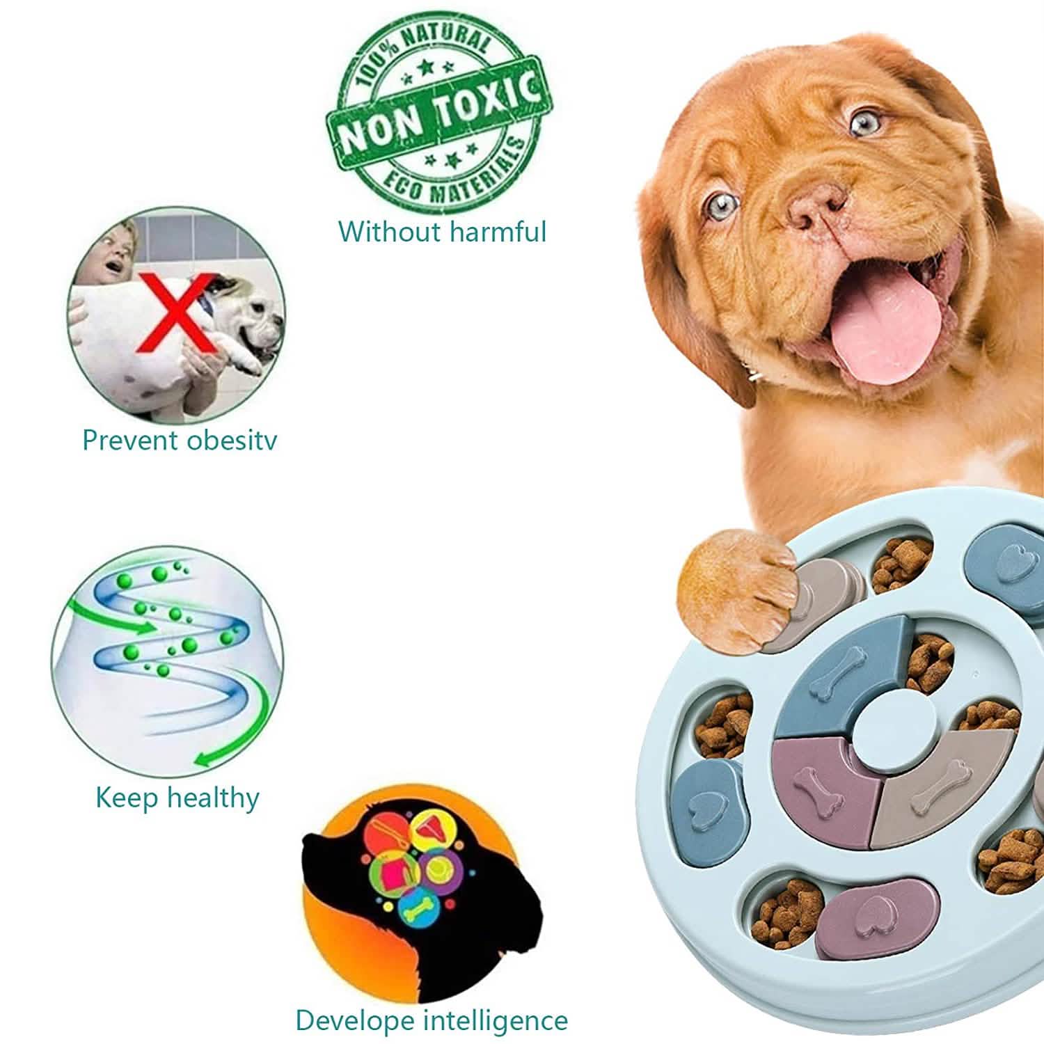 Jouets distributeurs de friandises pour chiens pour l'entraînement du QI et l'enrichissement mental